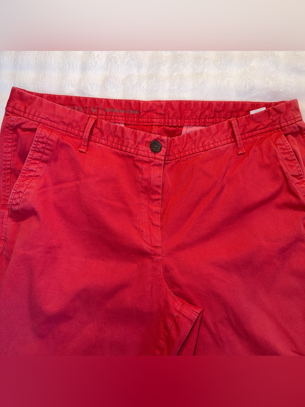 TALBOTS Women’s Girlfriend Chico Faded Red Jeans Size 12 - Picture 8 of 10